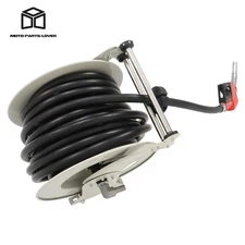 New Fuel Hose Reel Retractable 3/4" x 66' Diesel Hose Reel Auto Refueling Gun US
