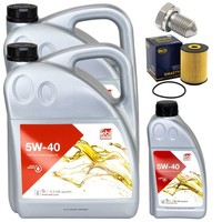 MotoröL Filter Set Febi SAE 5W-40 11 Liter + Schraube FüR VW Phaeton 6.0 W12