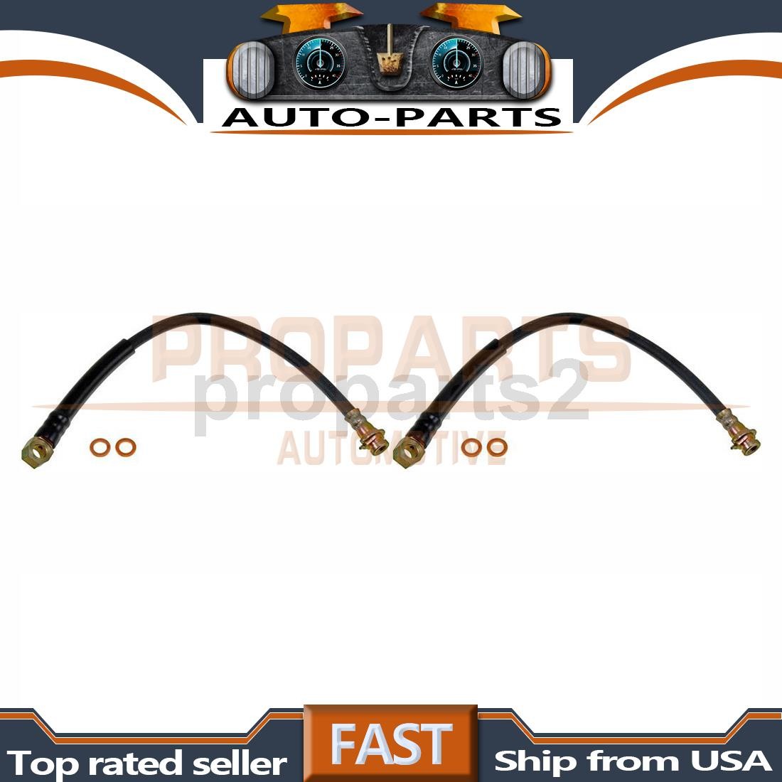 Front Kit Hydraulic Brake Hose First Stop 2PCS For Chevrolet Nova 5.0L 1977-1978