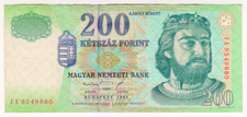 1998 Hungary 200 Forint 9549880 Paper Money Banknotes Currency