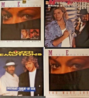 Mixed Emotions  - 4 x Vinyl Singles - You Want Love, Bring Back, Sweetheart.....