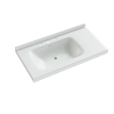 Waterproof 36'' Bathroom Stylish Ceramic Sink Easy Assembly & Sleek Design