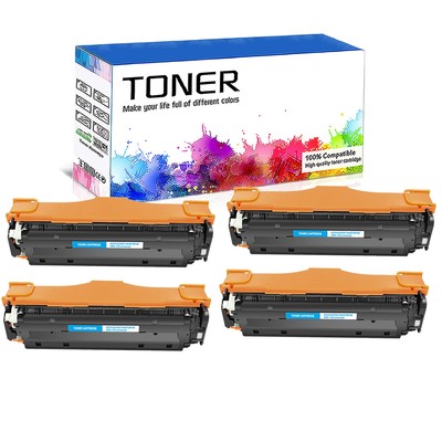 4PK Cyan CE411A Toner Cartridge for HP 305A LJ Pro 400 Color M451dw MFP M475dw