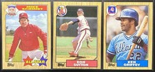 1987 Topps 3 Card Lot - Mike Schmidt, Don Sutton, Ken Griffey Sr