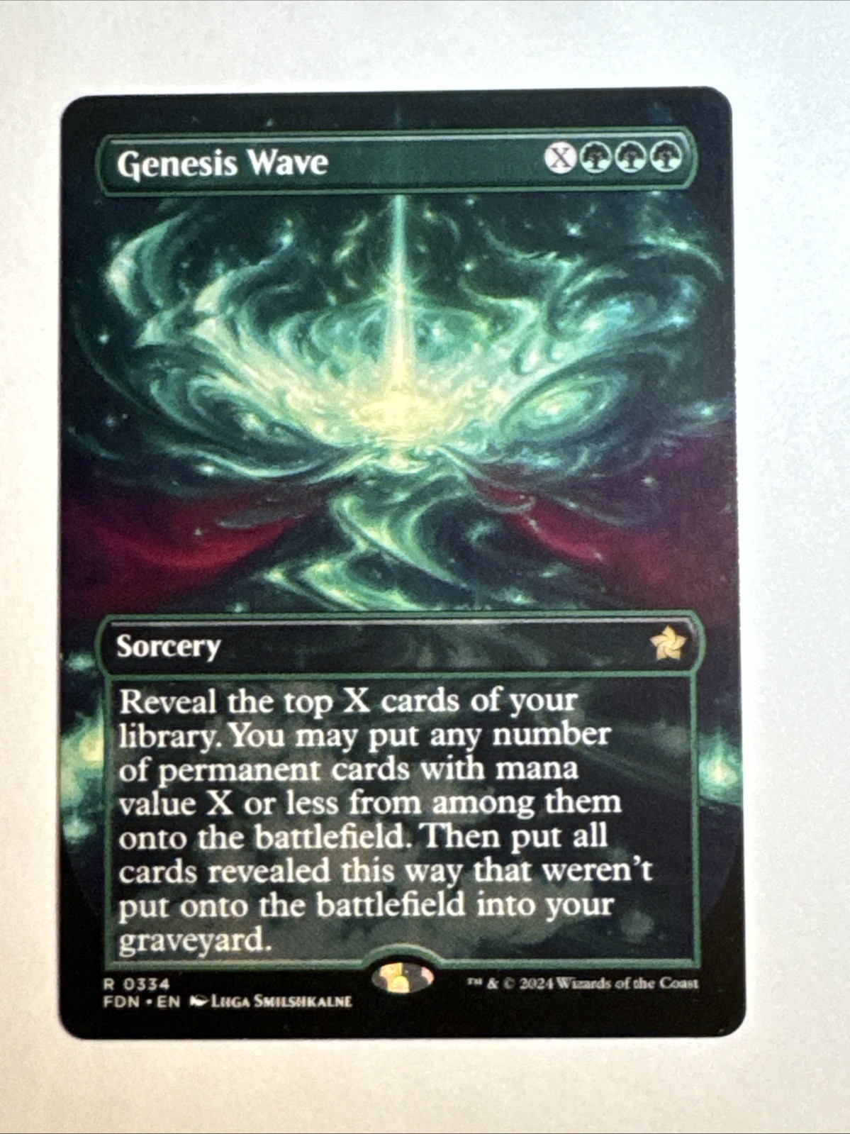 Genesis Wave (Borderless) #334 (NM) Foundations (FDN) MTG