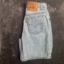 Vintage 1996 Levi's Orange Tab Light Wash Womens Denim Short Size 7