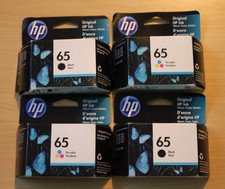 Mix of 4 Ink Cartridges HP 65 Black N9K02AN HP 65 Tri-Color Ink N9K01AN - 2022