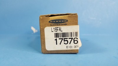 Aluminum Housing, L16FAL, BANNER, 17576, Accept 5/16 x24 Thread Sensor Hardware