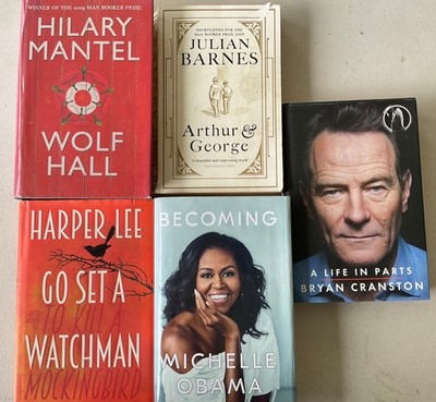 Collection of 5 Books - Wolf Hall, Bryan Cranston, Michelle Obama, Julian Barnes