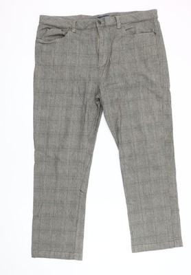 Cotton Traders Herren Hose grau kariert Größe 42