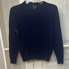 J Crew Crewcuts 100 Cashmere Kids Navy Blue Crewneck Sweater
