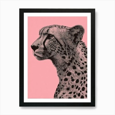 Gepard Leinwandbild 6 Kunstdrucke gerahmt Wandbild Poster Leinwanddruck Bild