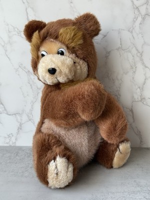 Vintage Kamar Murphy Teddy Bear Plush Stuffed Animal Side Eyes Raised Eyebrows