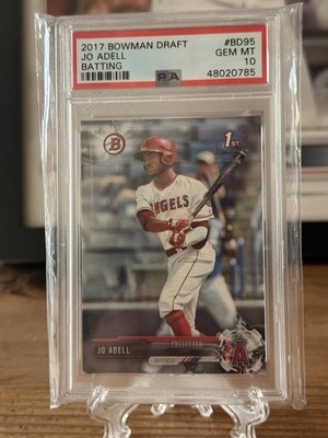 PSA 10 JO ADELL 2017 Bowman Draft Rookie Card BD95 Gem Mint