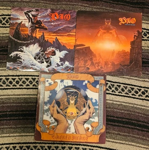 DIO LP Vinyl Album Lot As Is PlaysGreat Holy Diver The Last In Line Sacred Heart