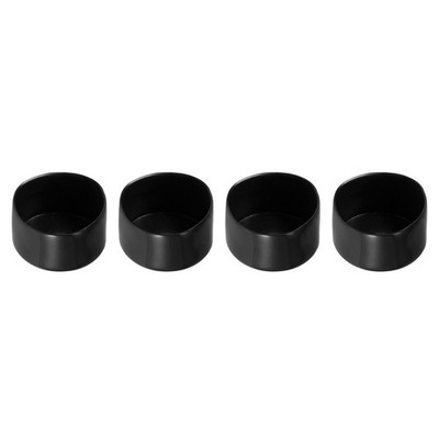 Screw Thread Protector Cover Rubber End Caps for Screw 60mm ID/Black/4 Pcs