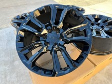 2026 22 Black Set Of 4 Wheels Gmc Sierra Yukon Chevy Silverado Tahoe Suburban