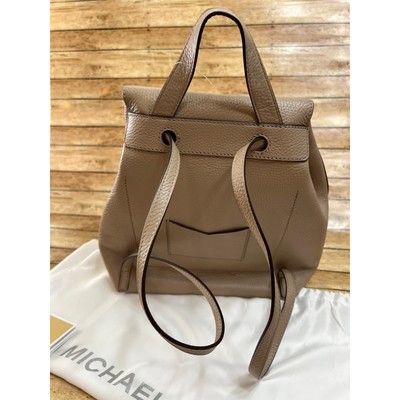 Michael Kors Junie Medium Pebbled Leather Backpack Truffle 30T8TX5B2L NWT Michael Kors Junie Medium Pebbled Leather Backpack Truffle  main image 2
