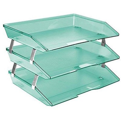 Facility 3 Tier Letter Tray, Side Load, Letter Size/A4, Desktop File Organize...