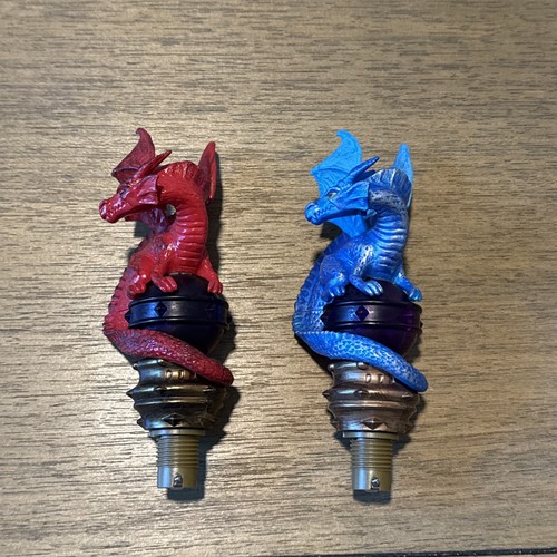 Magiquest Great Wolf Lodge Blue & Red Dragon Wand Topper Magic Quest. Retired