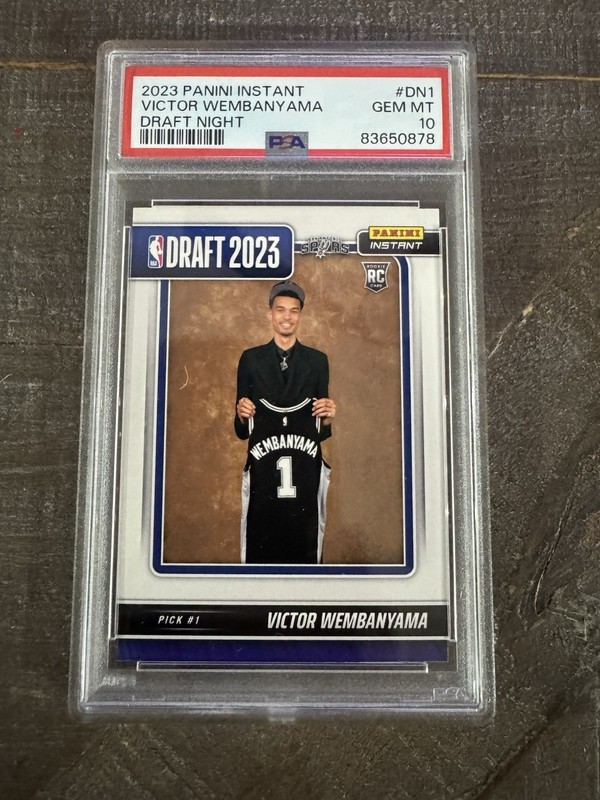 2023-24 Panini Instant - Draft Night 2023 Victor Wembanyama #DN-1 PSA 10 (RC)