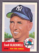1991 TOPPS ARCHIVES 1953 REPRINT EWELL BLACKWELL N.Y. YANKEES #31 BASEBALL CARD