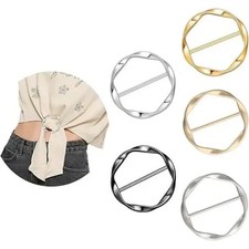 5Pcs Metal Scarf Ring Clips