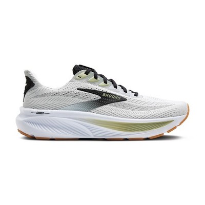 Brooks Men's Ghost 17 Running Shoes Color:White / Green Width D no ship CA