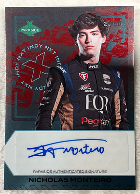 #ad 2026 Parkside INDYCAR Nicholas Monteiro Indy NXT Signature #29 50 NXT 16 $19.99