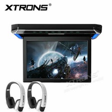 12.1" Car Roof Mount Overhead Celling Monitor Video Player HDMI USB Headphones