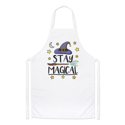 Stay Magical Chefs Schürze lustiger Witz Zauber Zauber Hexe Zauberer Kochen Backen