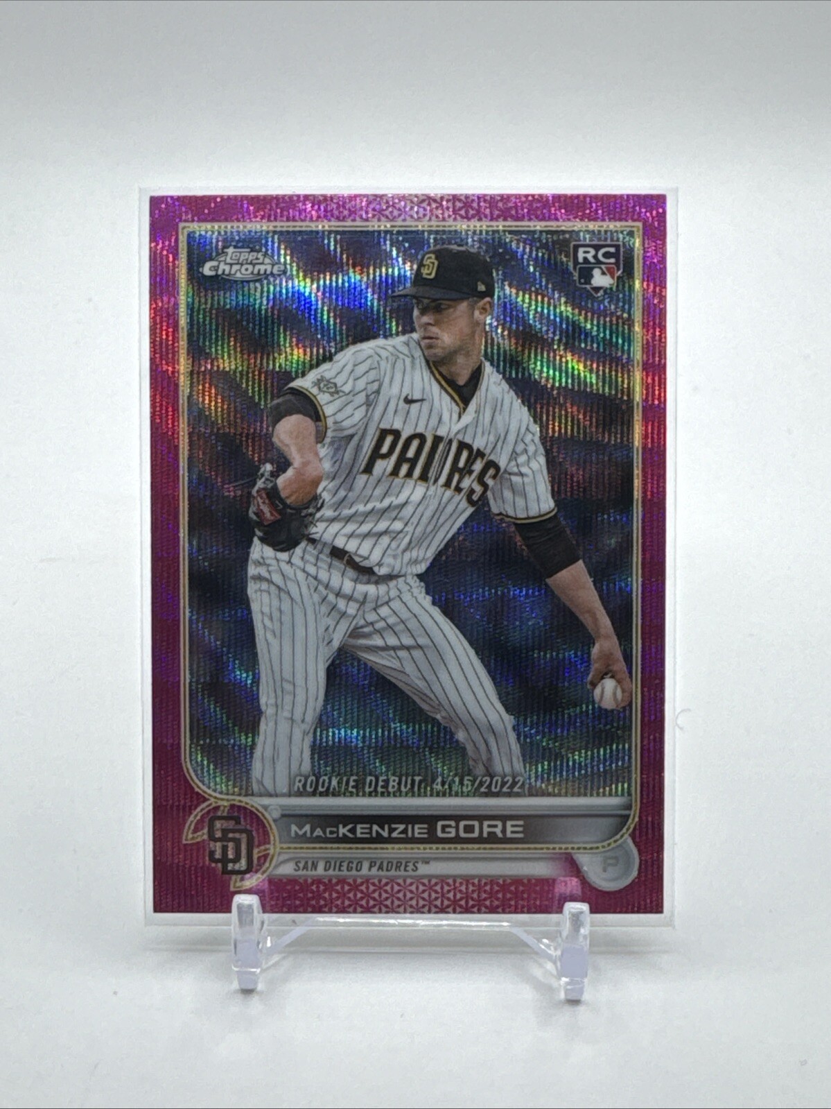 MacKenzie Gore Pink Wave Rookie Debut RC - 2022 Topps Chrome Update