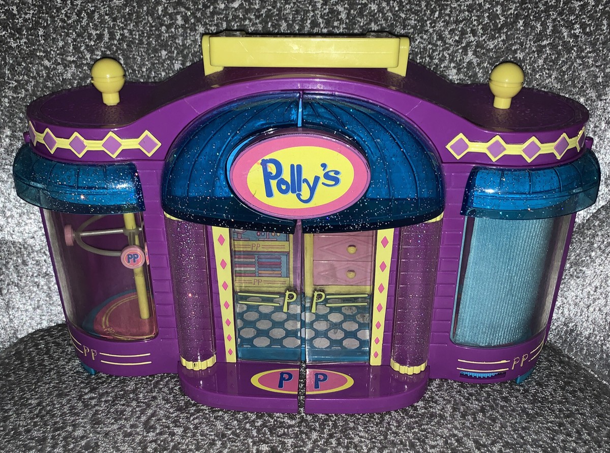 Polly Pocket Boutique Fashion Store Closet Open Up 1999 Mattel Purple Polly  Toy