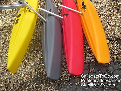 Canoe Stabilizer Floats and Arms for Sail Kits, DIY 