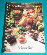 Zion Lutheran Church Cincinnati Ohio Cookbook 1985 OH Gedampfte Weckklose