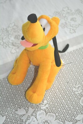 Disney Just Play Pluto Puppy Mickey's Dog Plush Stuffed Animal Doll Toy Lovey 9''