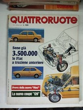 1975 04 QUATTRORUOTE APRILE 1975 N.4 (232) ANNO XX FIAT MINI 128 COUP&egrave;