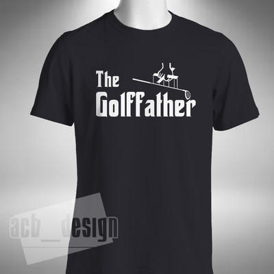 Golffather Herren T-Shirt lustig Golfer Golfen Vatertag Wald Pate Stil