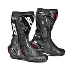 Image of Sidi ST CE Racing Motorcycle Boots Sports Touring Track Motorbike Black Red