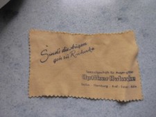 Antique glasses cleaning cloth 12 cm by Ruhnke, well maintained