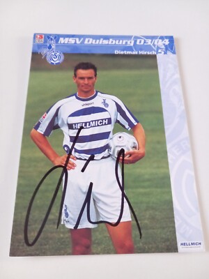 Signierte AK Dietmar Hirsch MSV Duisburg NEU 