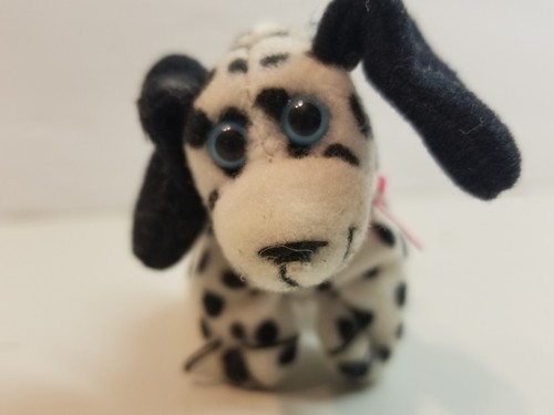 Vintage Tiny Tag-Alongs Mini Plush Puppy Dog 1995 Cap Toys 90s