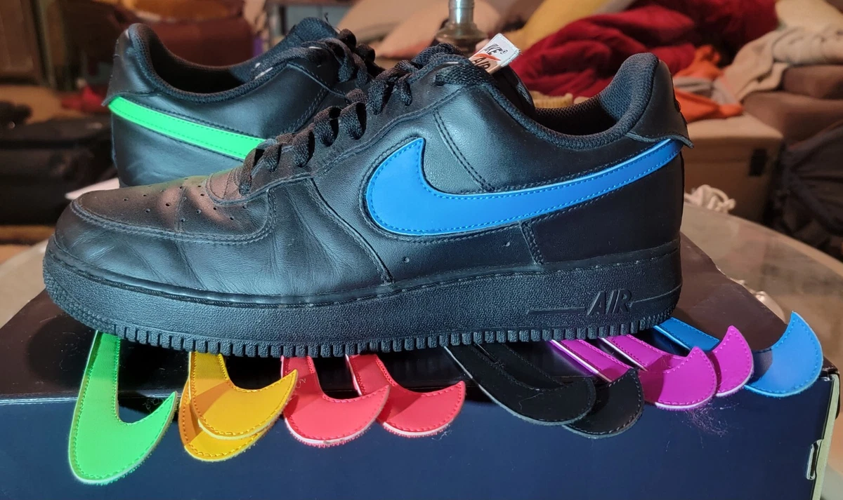 Air force 1 black swoosh pack top