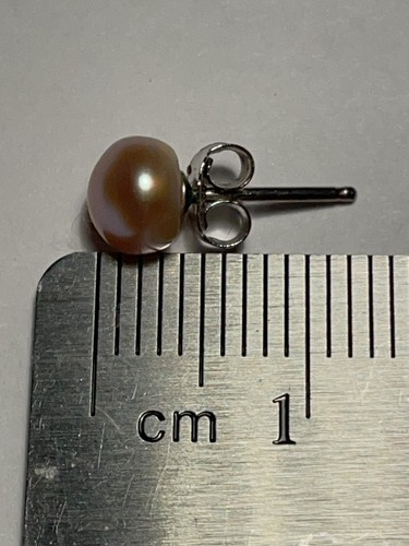 Sterling Silver Pearl Earrings - Picture 4 of 8