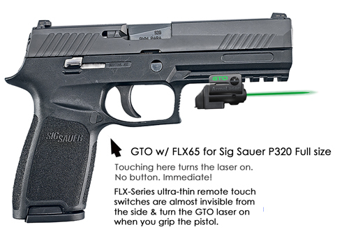 ArmaLaser TR8G Green Laser Sight For SIG P238 & P938 - GripTouch Activation Super Bright