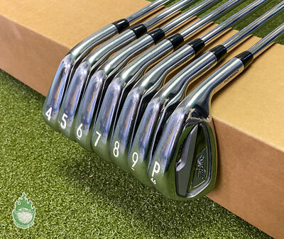 Used RH Titleist T100 Irons 4-PW AMT Tour White S300 Stiff Flex Steel Golf  Set