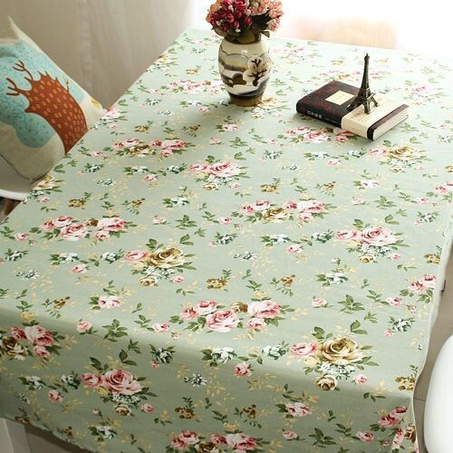 Boho Floral Thai Vintage Rectangle Square Table Cloth Geometric Kitchen Cover - Picture 16 of 17
