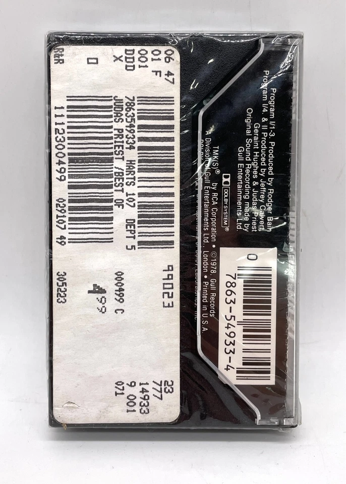 NOS - Factory Sealed - The Best of Judas Priest Cassette Tape - New Old Stock - Image 3 of 4