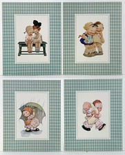 Set of 4 Childrens images by artist Mabel Lucie Attwell