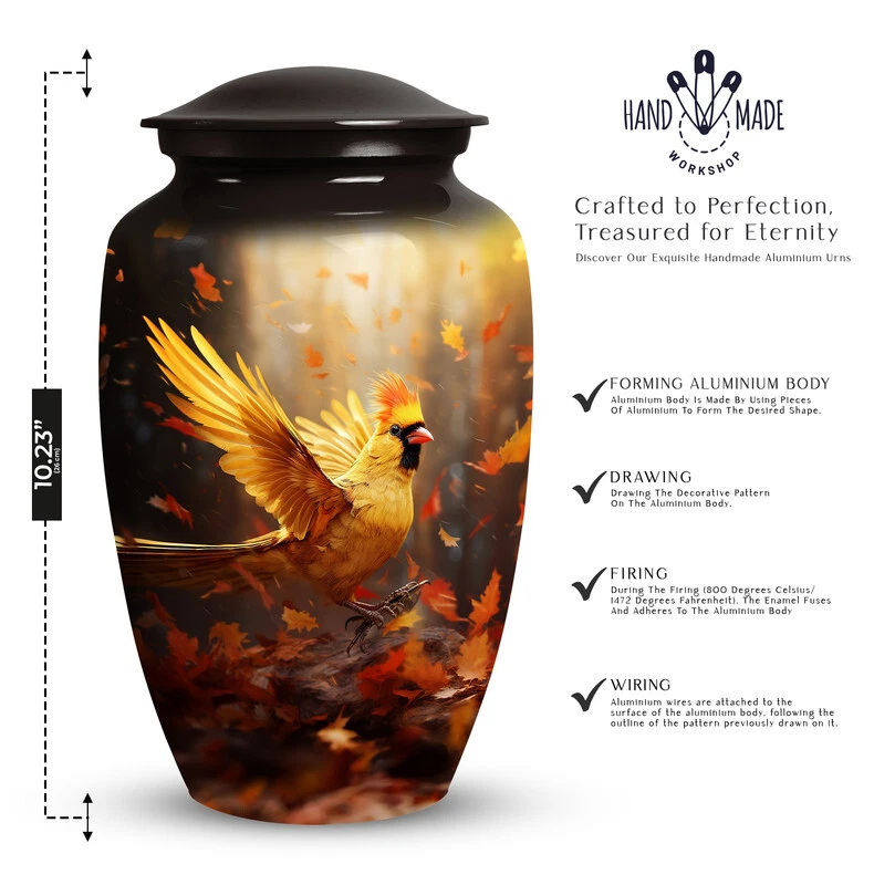 Urns with birds on them cheap